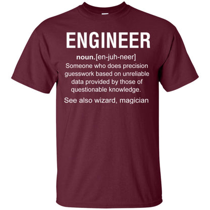Engineer Someone Who Does Precision Guesswork Based On Unreliable Data Provided By Those Of Questionable Knowledge Maroon