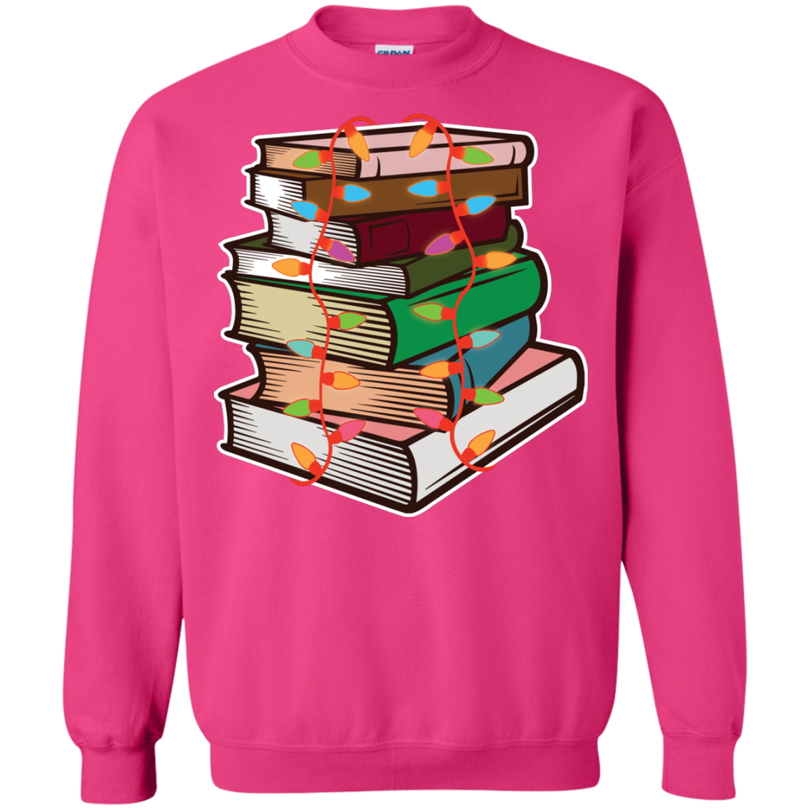 Fairy Lights Christmas Gift T-shirt Book Lover Heliconia