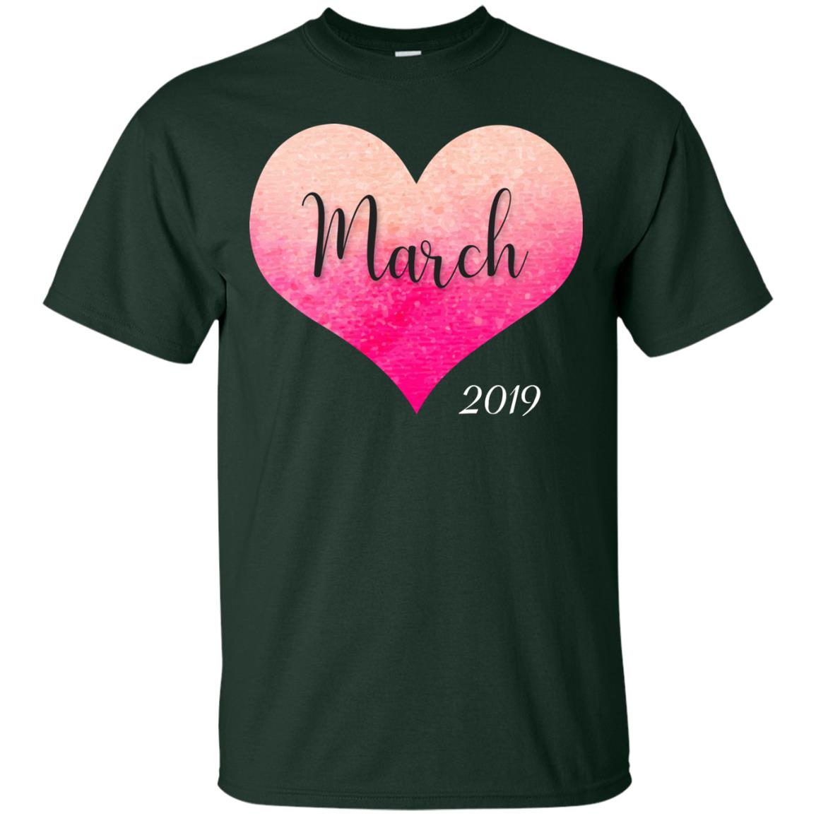 Pregnancy Reveal Announcement Party March 2019 Shirt Forest