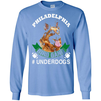 Football Lover T-shirt Philadelphia Bird Gang Underdogs 2018 Carolina Blue