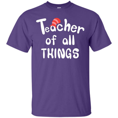 Teacher Of All Things Funny Teacher T-shirt Purple