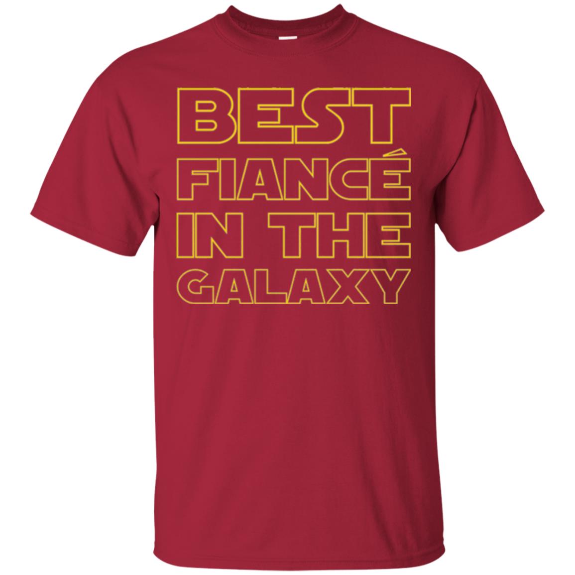 Engaged Married Wedding T-shirt Best Fiance In The Galaxy Cardinal