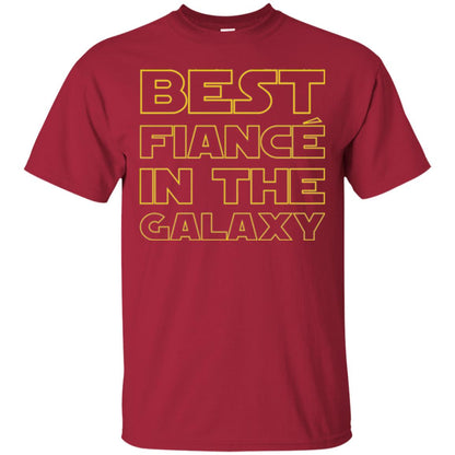 Engaged Married Wedding T-shirt Best Fiance In The Galaxy Cardinal