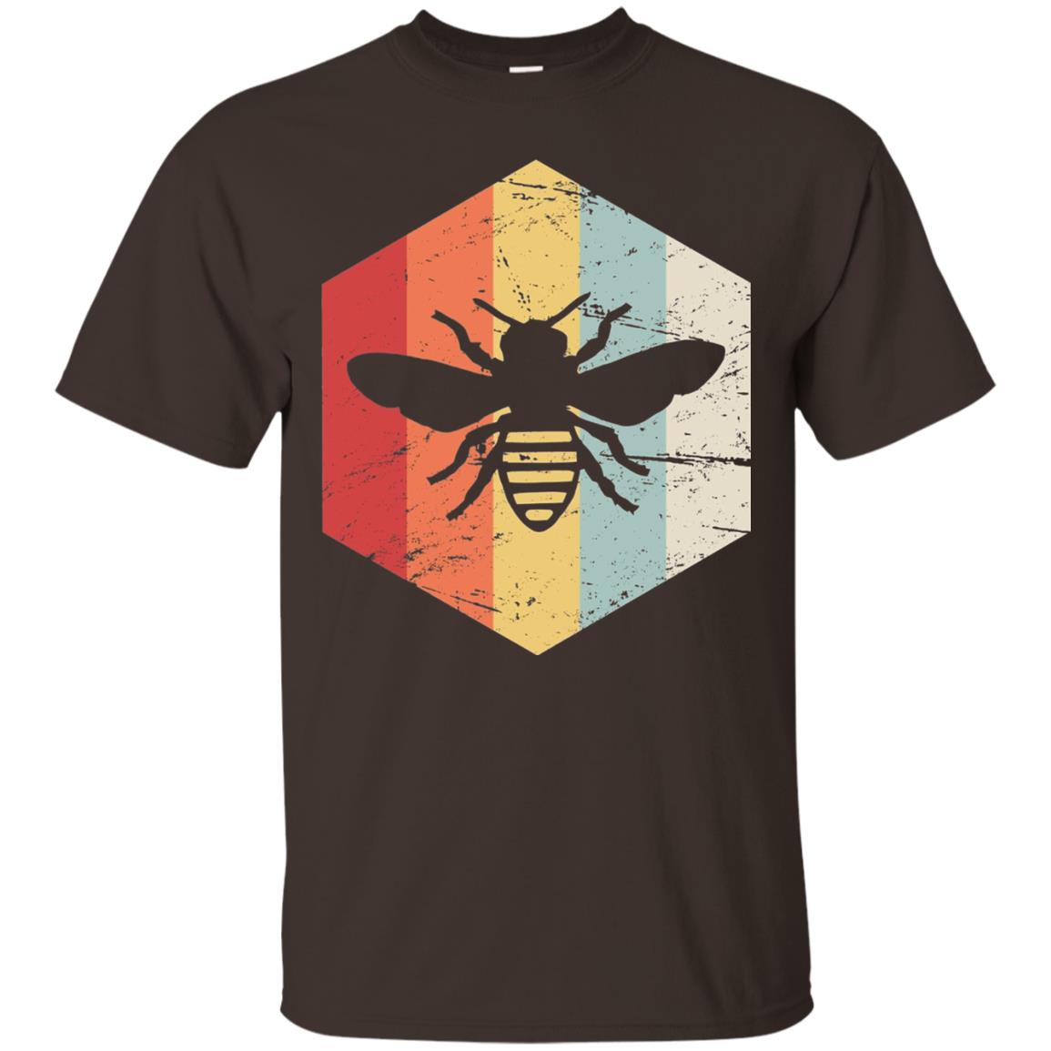 Retro Beekeeper T-shirt Dark Chocolate