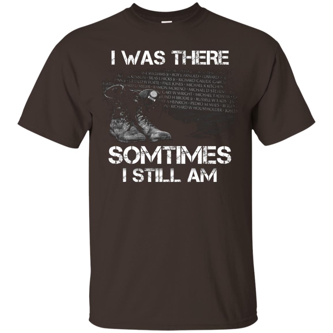 I Was There Sometimes I Still Am Military Shirt Dark Chocolate