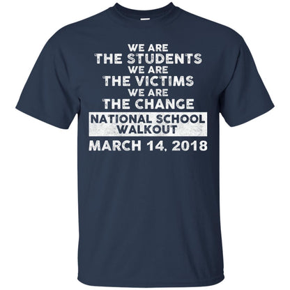 We Are The Students We Are The Victims Gun Control T-shirt Navy