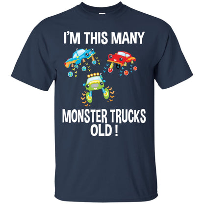 Birthday 3th Shirt Im This Many Monster Trucks Old Navy