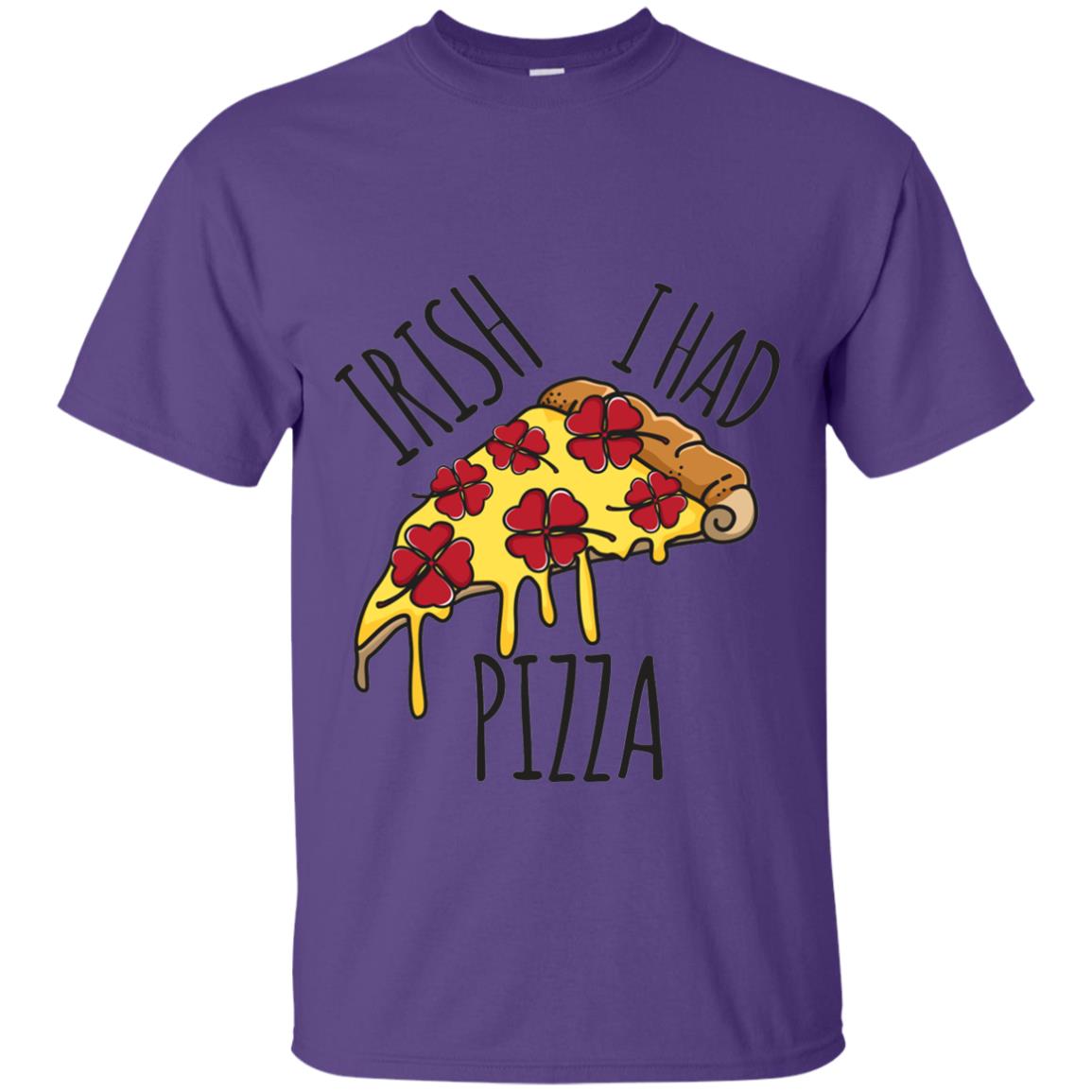 Irish I Had Pizza Patrick Day T-shirt Purple