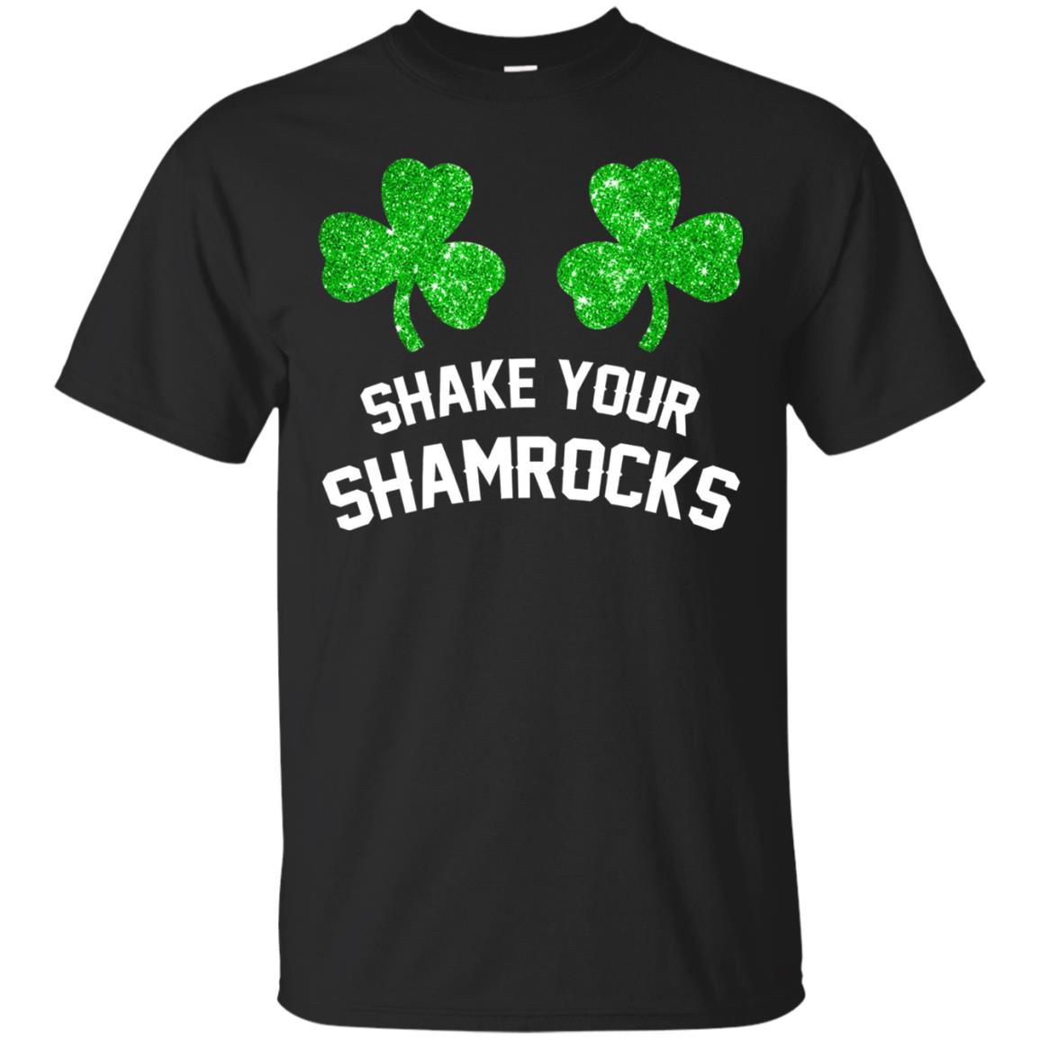 Shake Your Shamrocks St. Patrick_s Day T-shirt Black