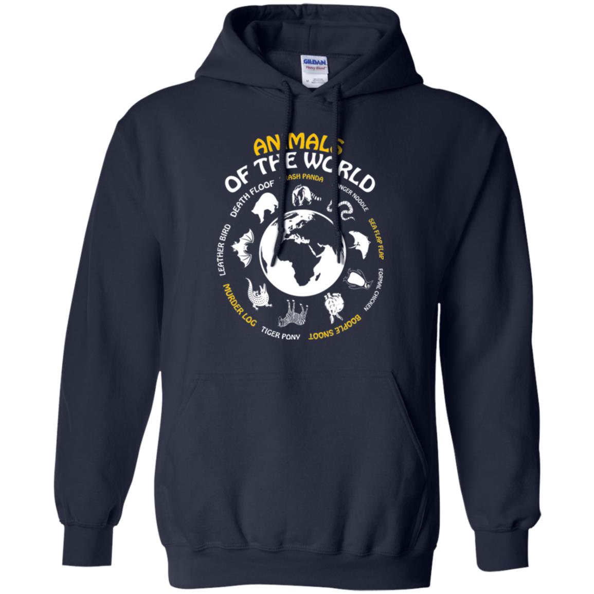 Save The Animals T-shirt Rare Animals Of The World Navy