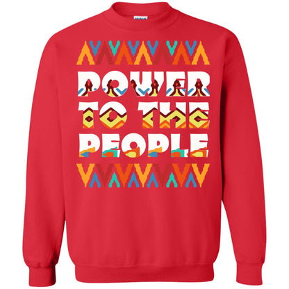 African American T-shirt Power To The People Red