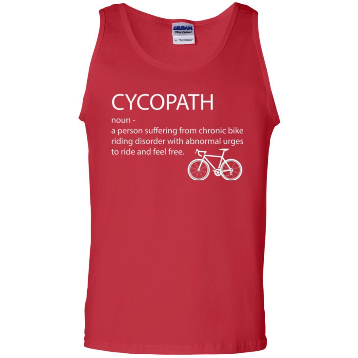 Biker T-shirt Cycopath Definition T-shirt Red