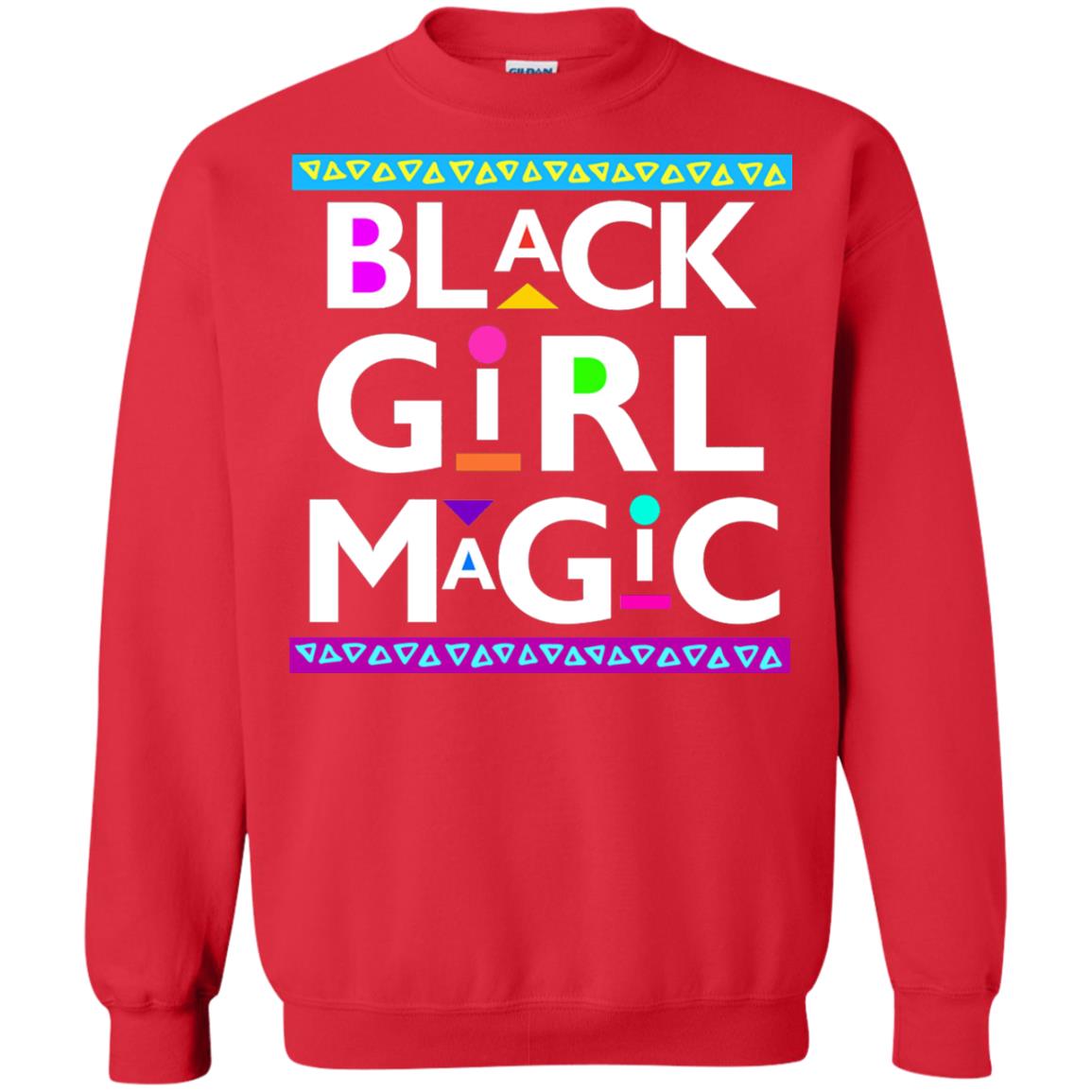 Black Girl Magic T-shirt Women_s Black History Red