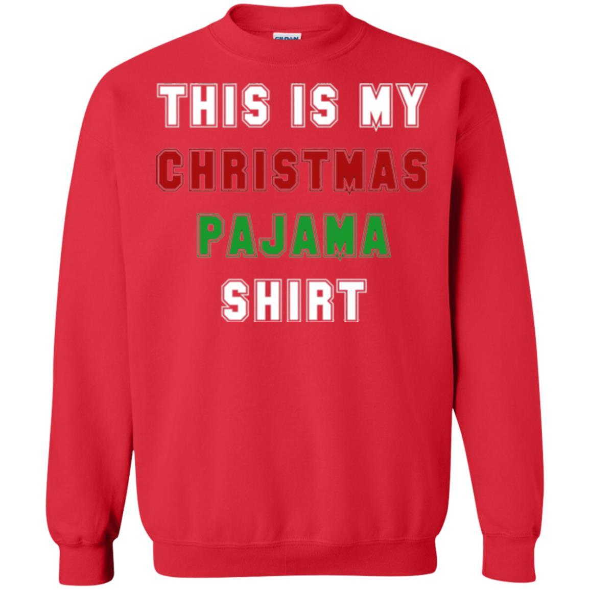 Christmas T-shirt This Is My Christmas Pajama Red