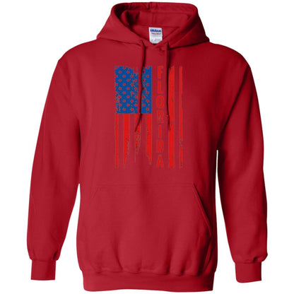 Florida State T-shirt American Flag Red