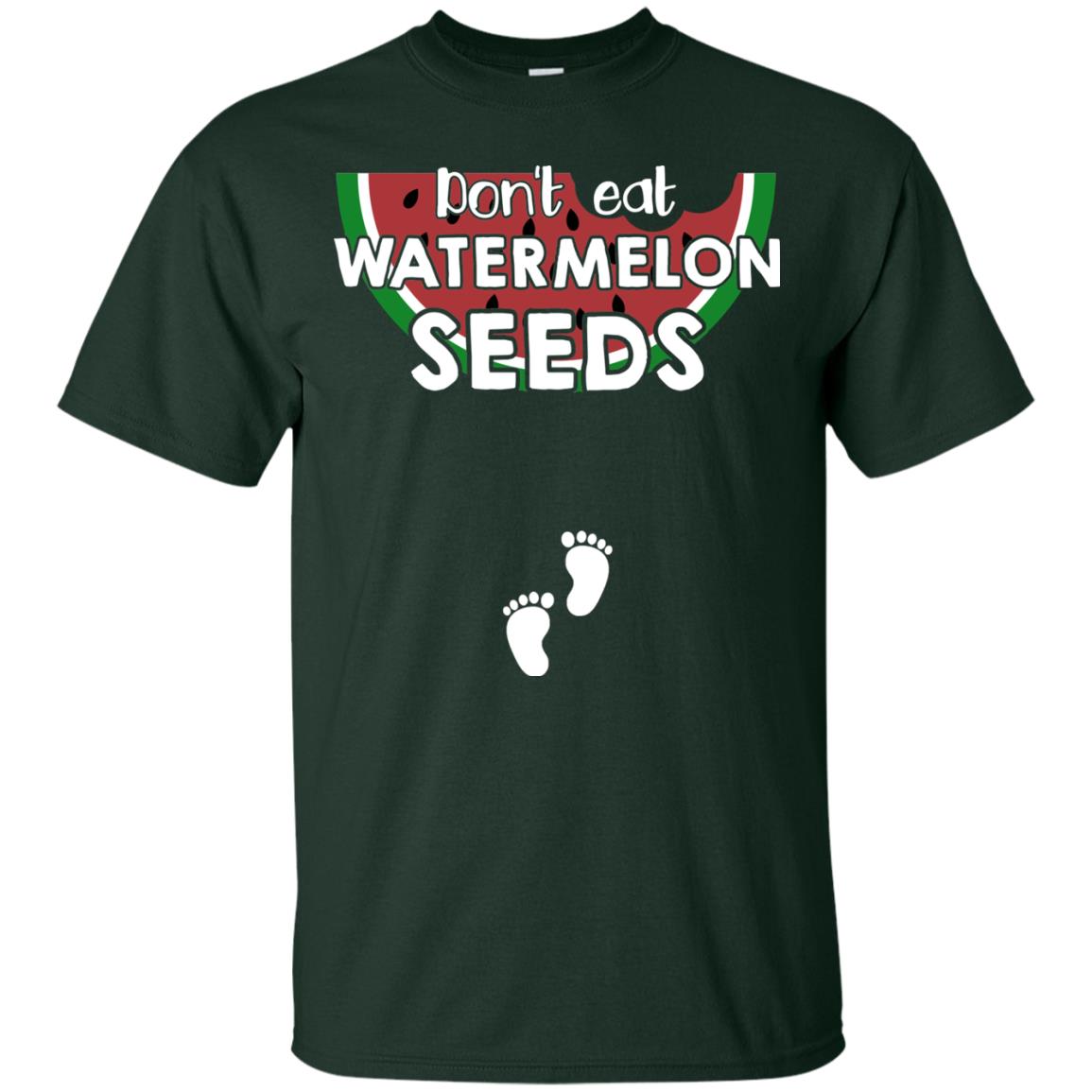 Don_t Eat Watermelon Seeds Pregnancy Announcement Shirt Forest