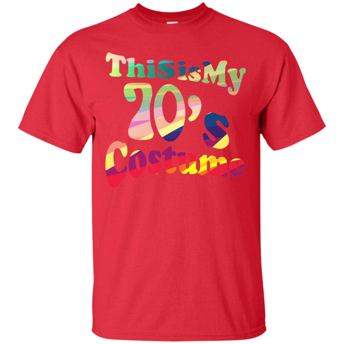 70s Halloween Costume 70s T-shirt For Women Men Girls Red