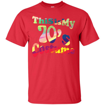 70s Halloween Costume 70s T-shirt For Women Men Girls Red