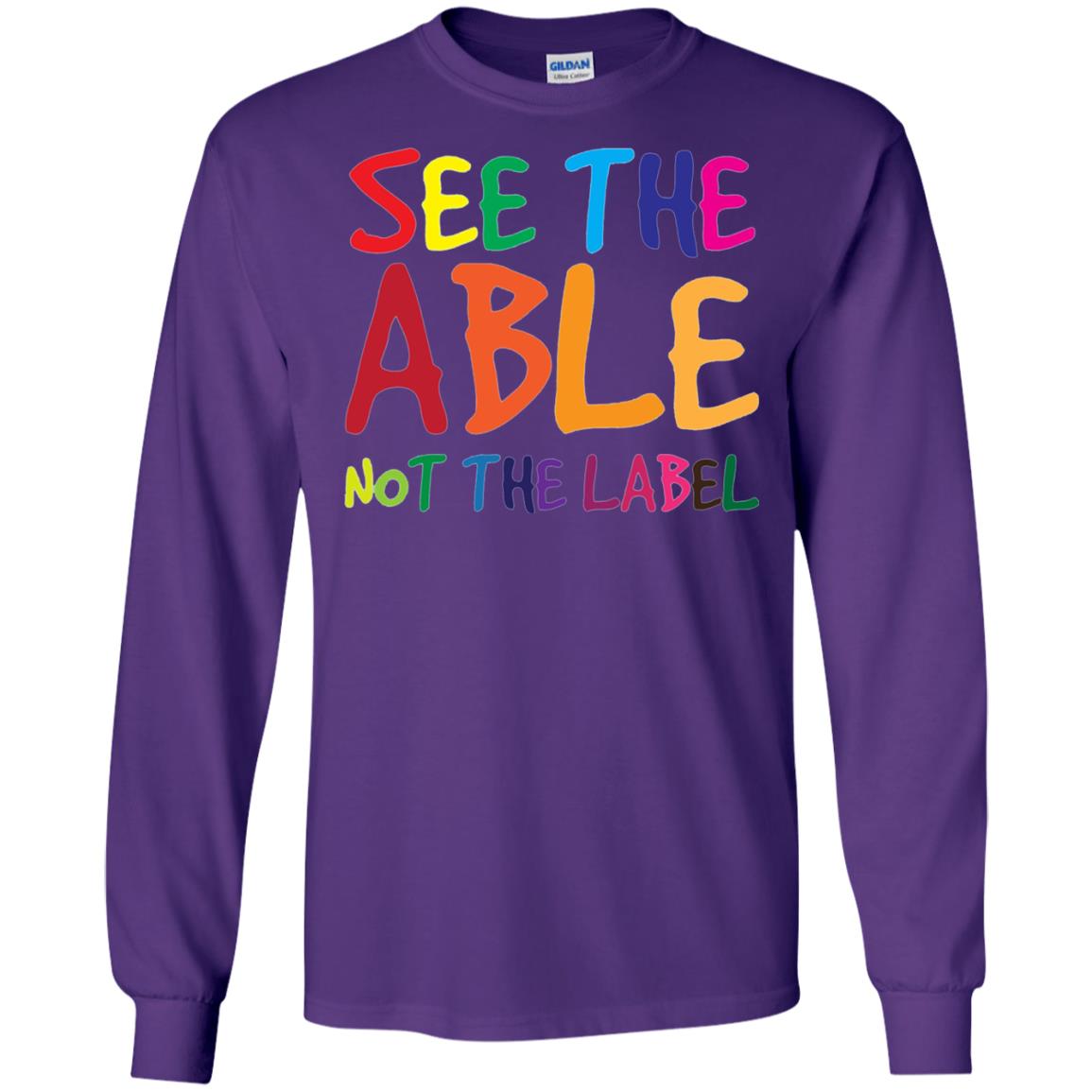 See The Able Not The Label Autism Awareness Shirt Purple