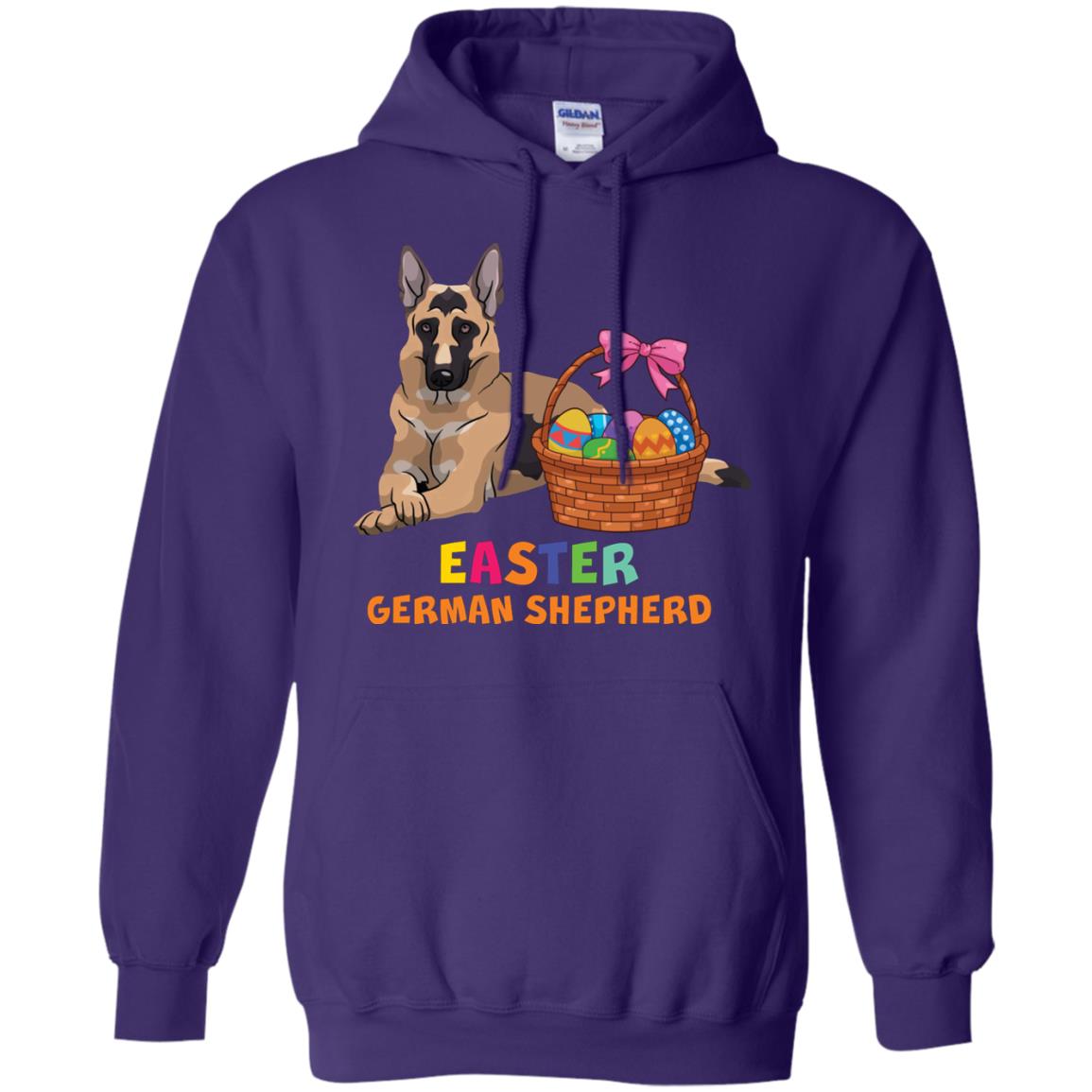 Easter German Shepherd Dog Lover T-shirt For Easter Purple
