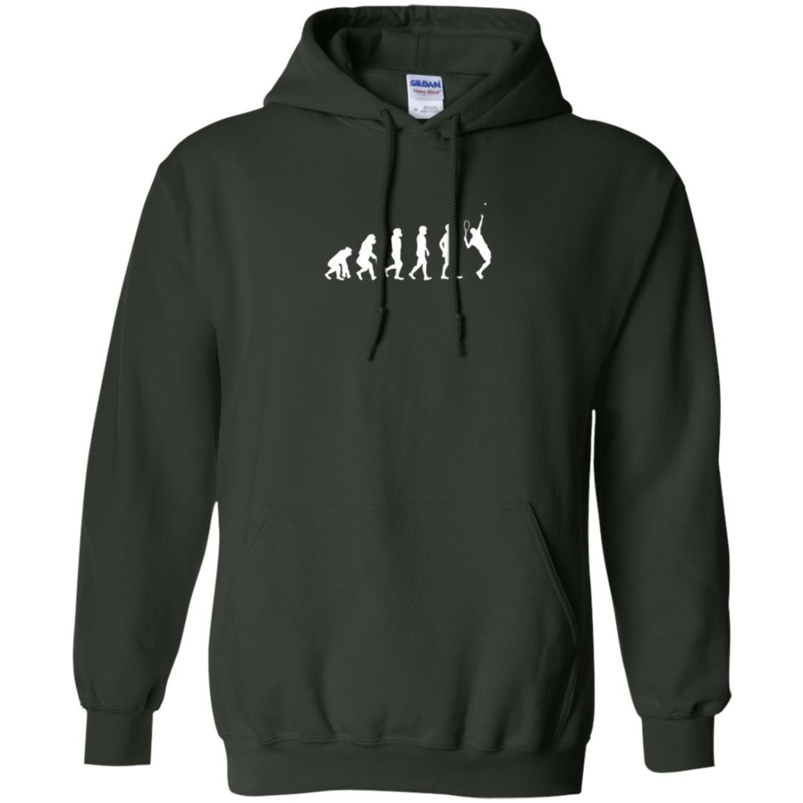 Evolution Of Tennis Player T-shirt Forest Green