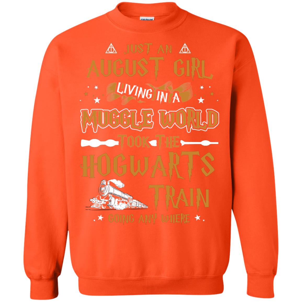 Just An August Girl Living In A Muggle World Took The Hogwarts Train Going Any Where Orange