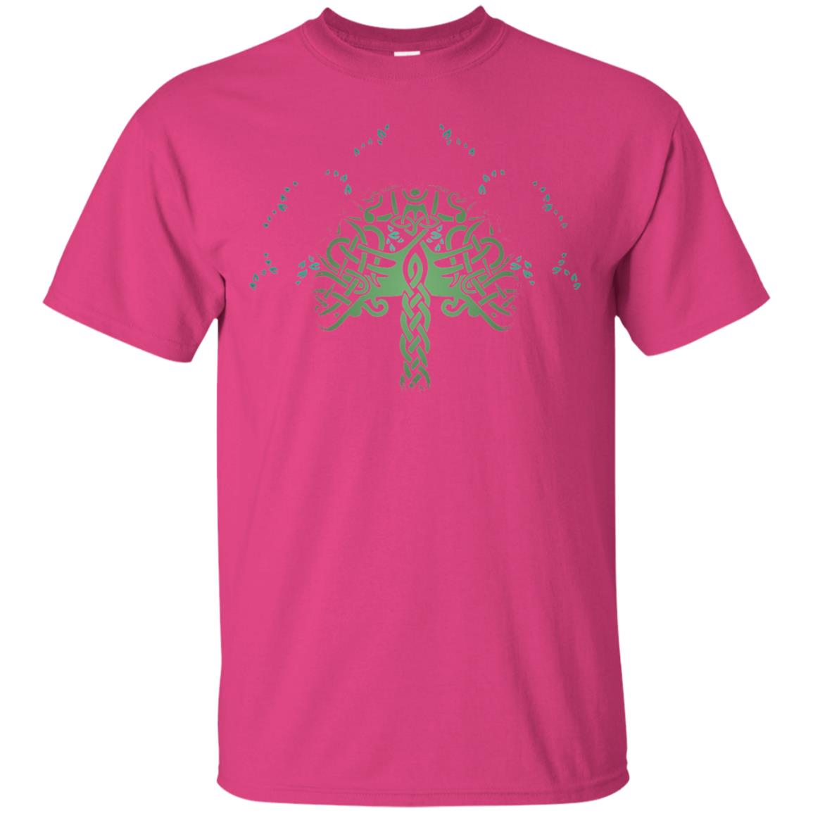 Viking Celtic Knotwork Tree Of Life T-shirt Heliconia