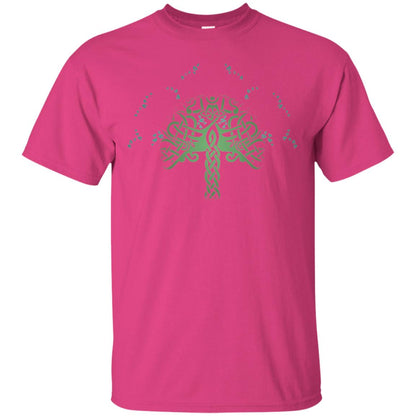 Viking Celtic Knotwork Tree Of Life T-shirt Heliconia