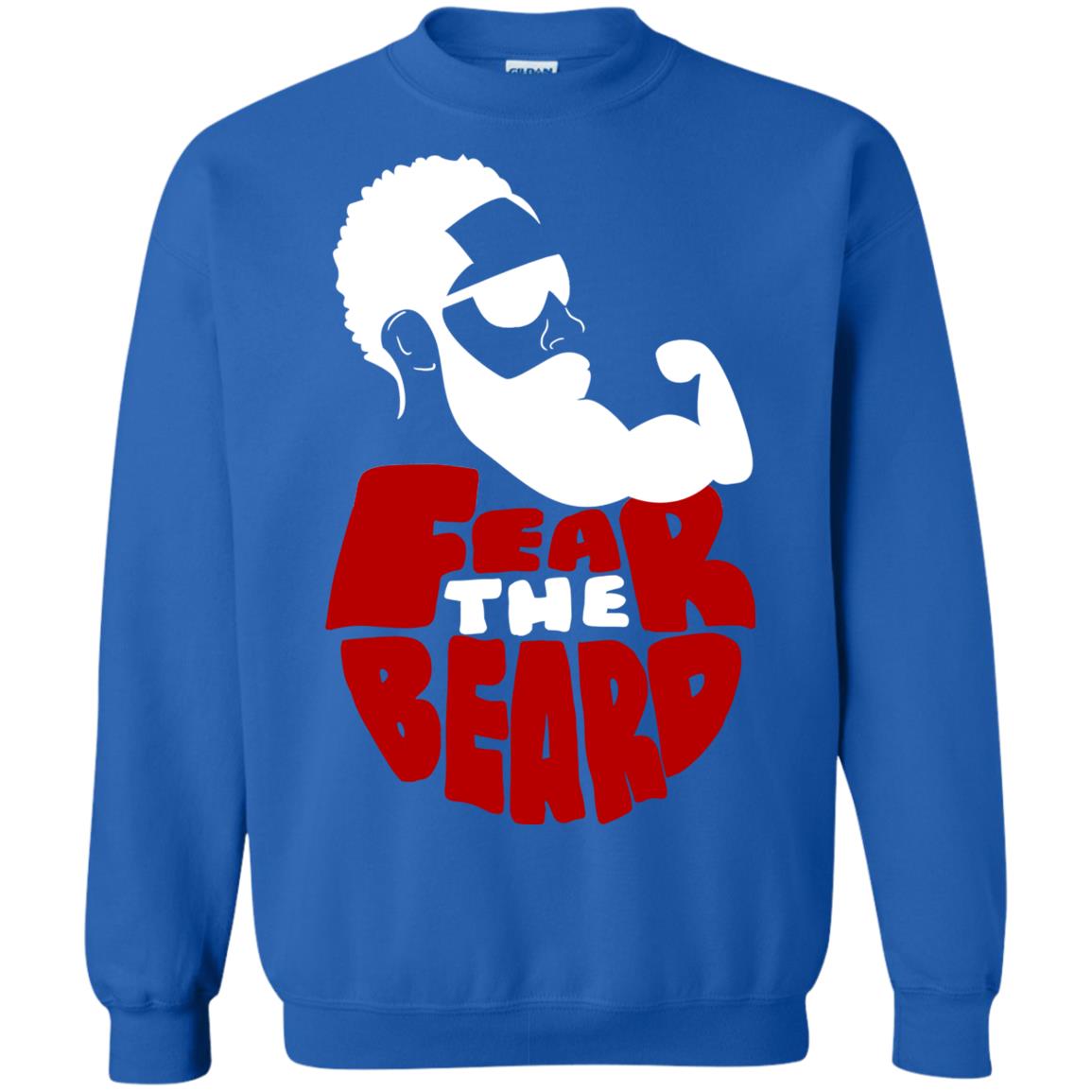 Fear The Beard No Shave November Gift Shirt For Mens Royal