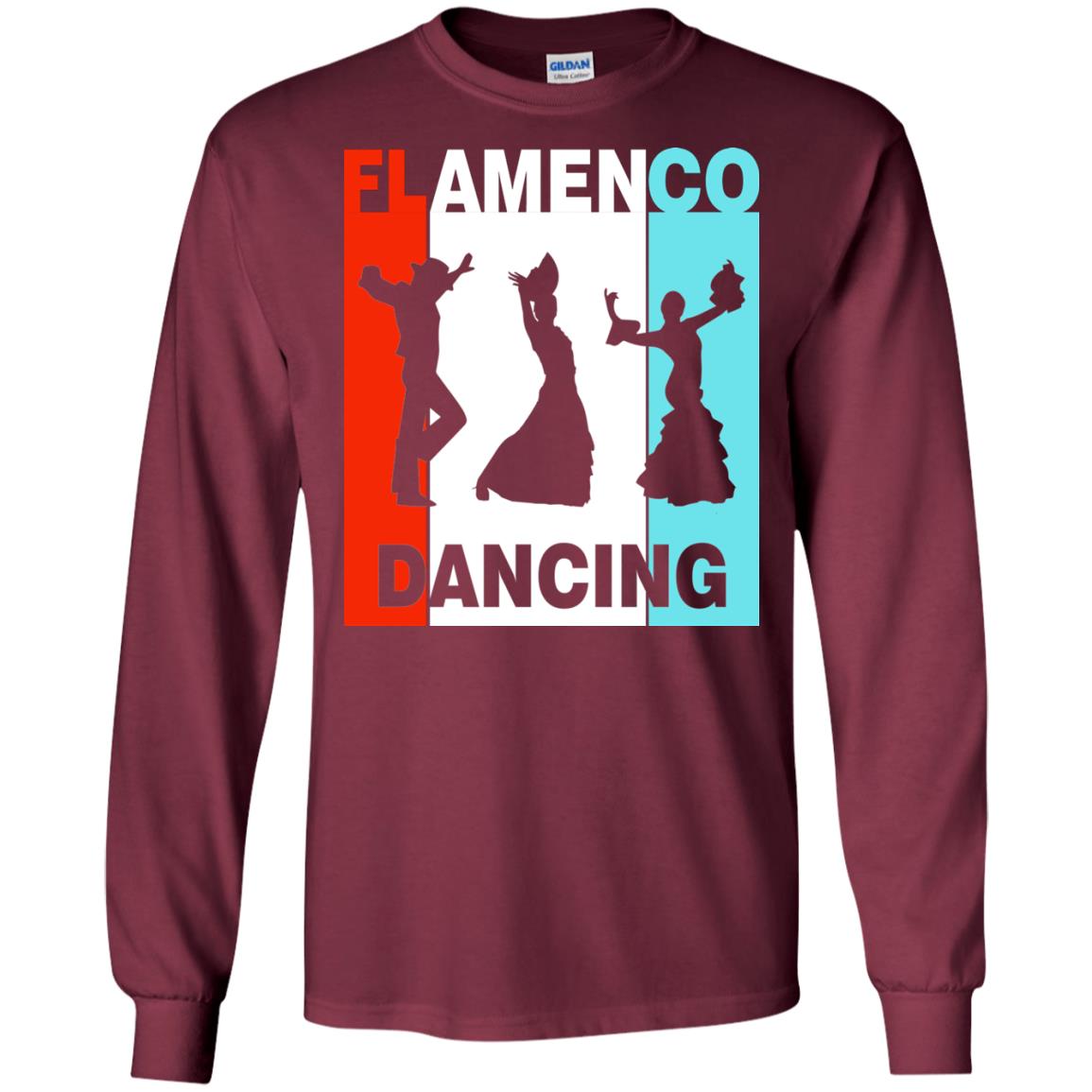 Flamenco Dancing Spanish Dance And Music Lover Shirt Maroon