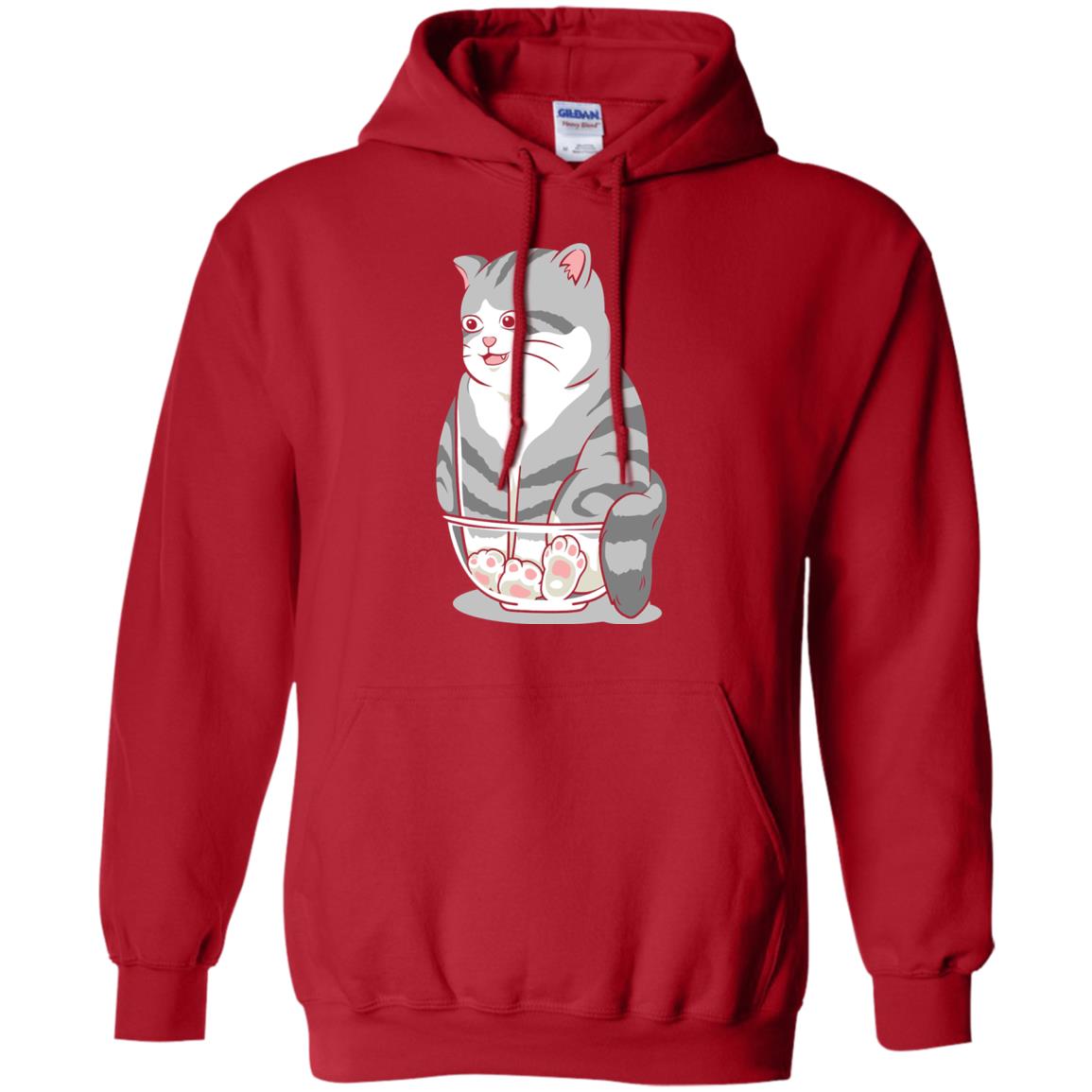 Cat Smile Cat Lover T-shirt Red