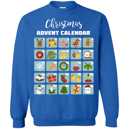 Christmas Calendar December 2018 Gift Shirt Royal