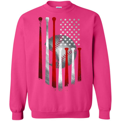 American Flag Baseball Flag Baseball Lover T-shirt Heliconia