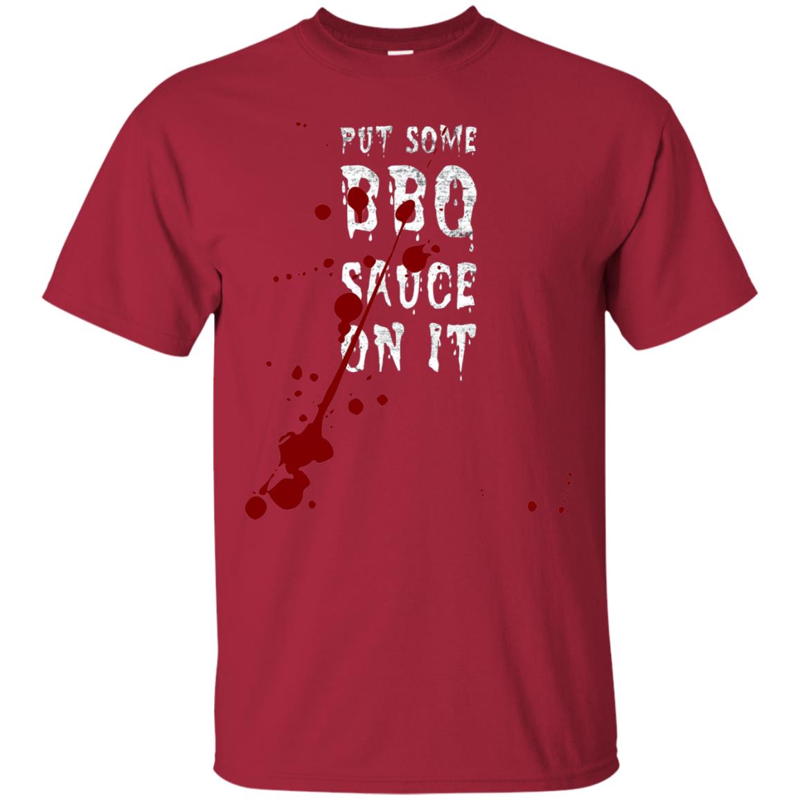 Put Some Bbq Sauce On It Funny Ketchup Squirt Drip Cardinal