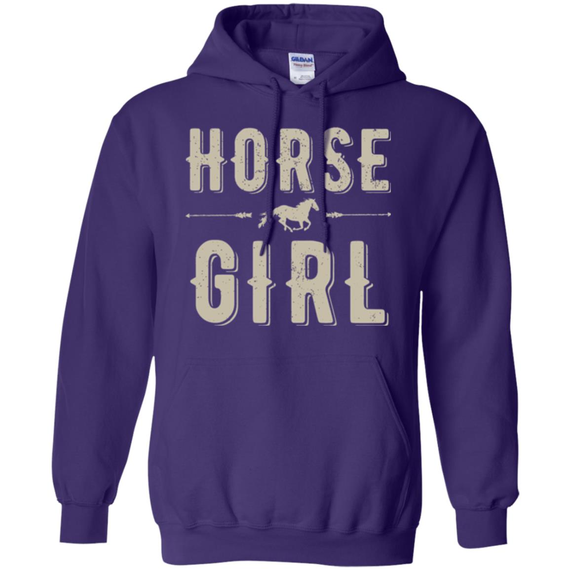 Horse Girl T-shirt Purple
