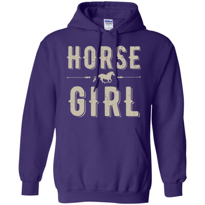 Horse Girl T-shirt Purple