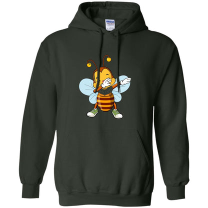Dabbing Bee Dab Dancing Beekeeping Bee Lover T-shirt Forest Green