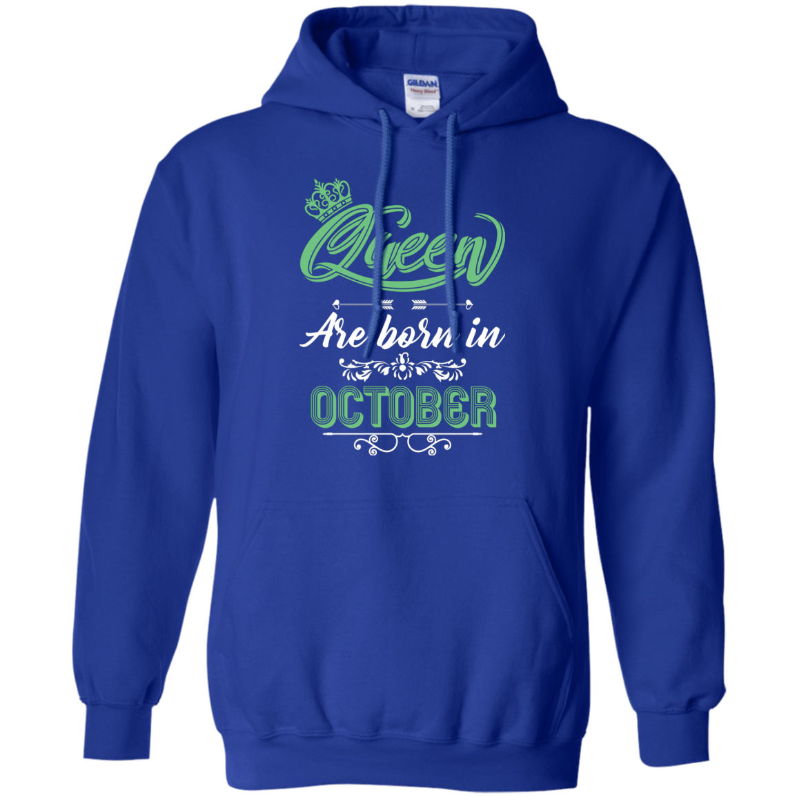 Brithday T-Shirt Queen Are Born In October Royal