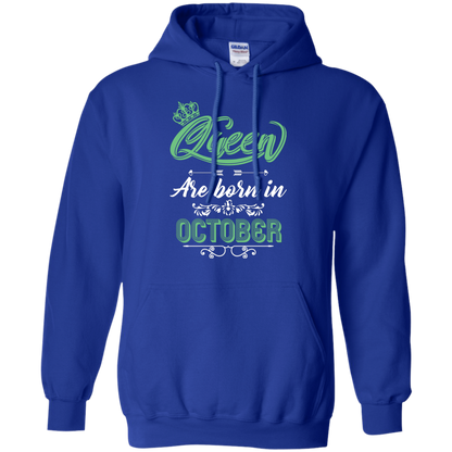 Brithday T-Shirt Queen Are Born In October Royal