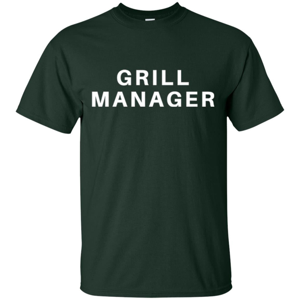 Cooking T-shirt Grill Manager Forest Green