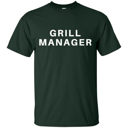 Cooking T-shirt Grill Manager Forest Green