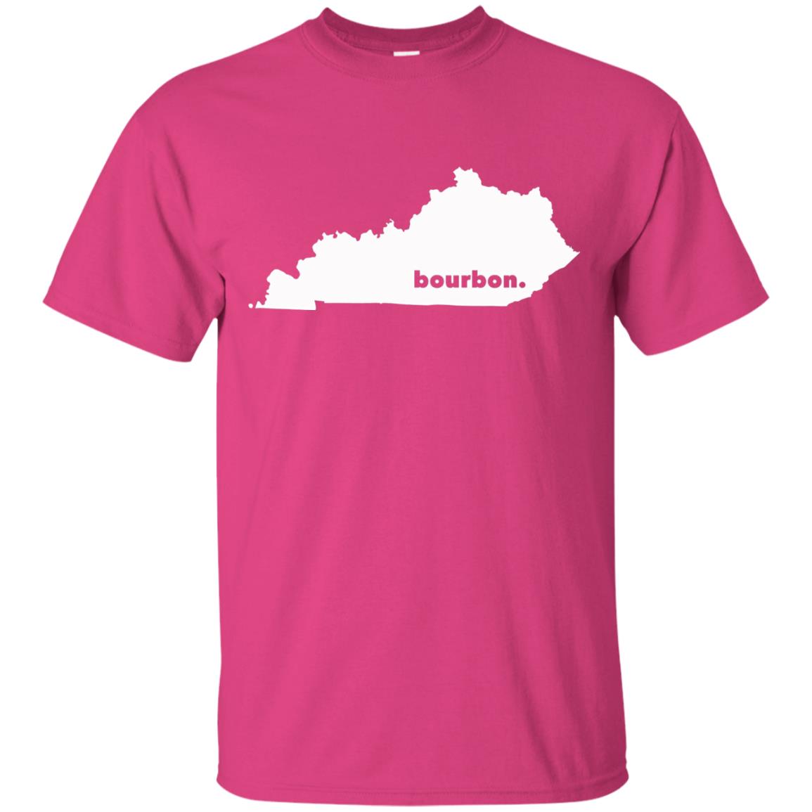 Kentucky T-shirt I Bourbon State Map Heliconia