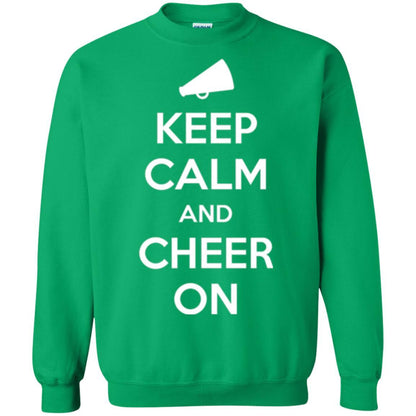 Cheerleader T-shirt Keep Calm And Cheer On Irish Green