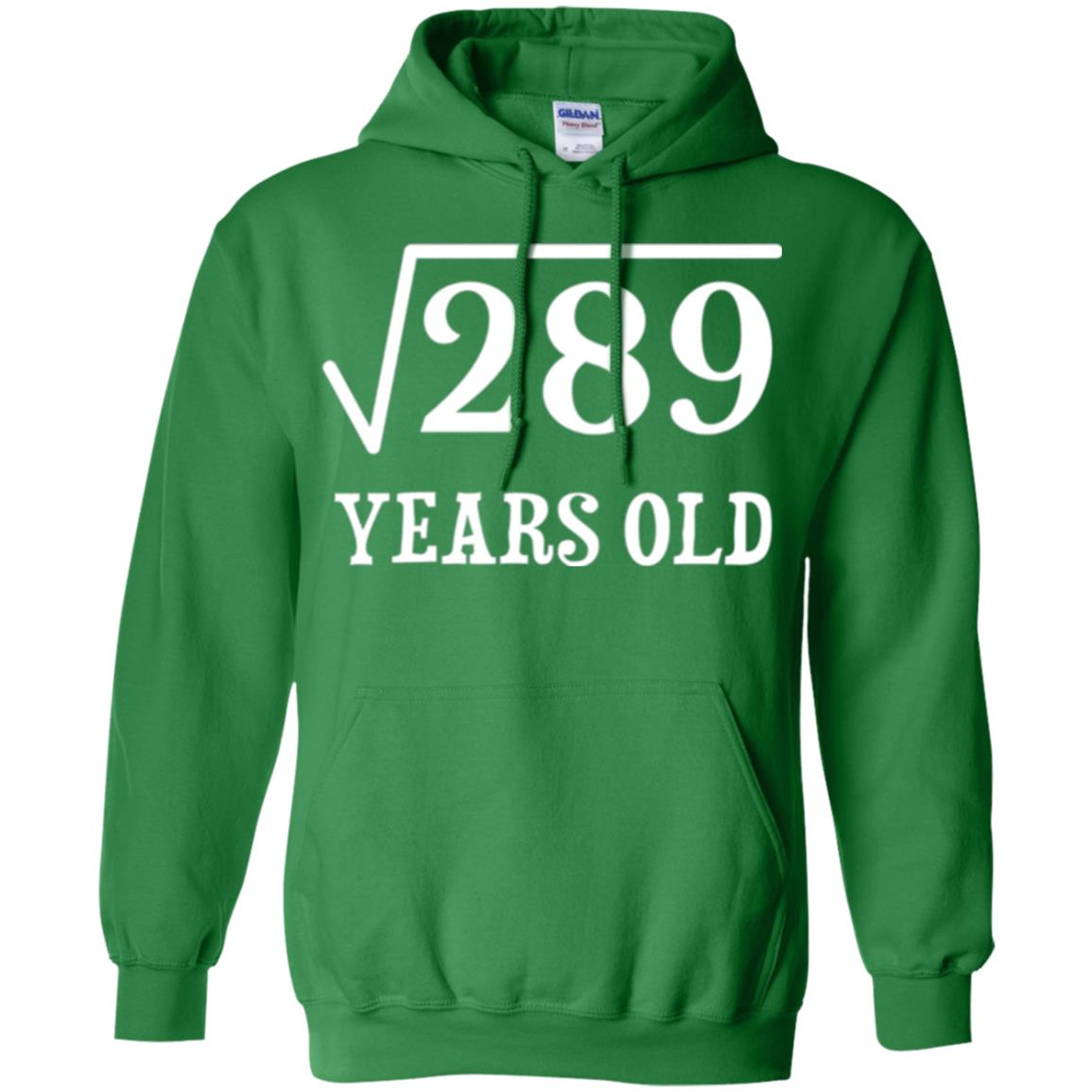 Brithday T-shirt Square Root Of 289 Irish Green
