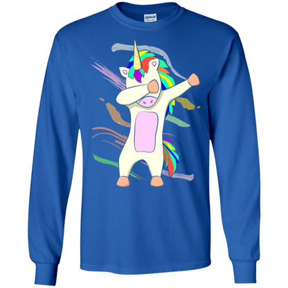 Magical Dabbing Unicorn Funny T-shirt Royal