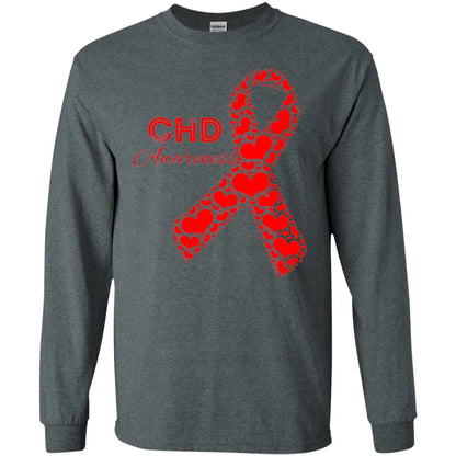Chd Congenital Heart Defect Awareness T-shirt National Wear Red Dark Heather