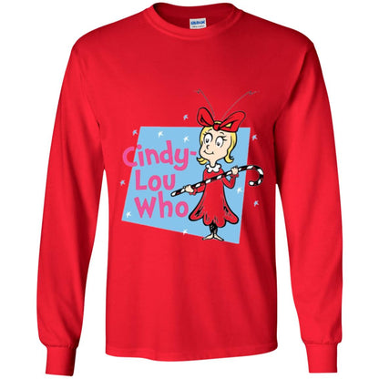 Dr. Seuss Cindy-lou Who Book Lover T-shirt Red
