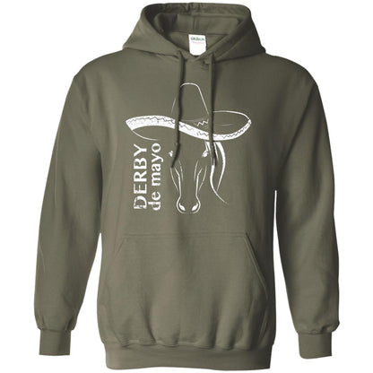Derby De Mayo Sombrero Horse Race Shirt Military Green