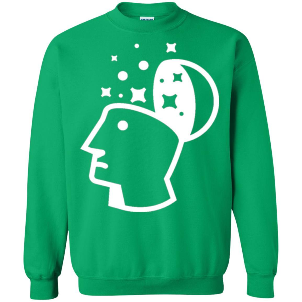 Look Into His Head Creative Thinking T-shirt Irish Green