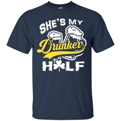 She_s My Drunker Half Saint Patrick_s Day T-shirt Navy